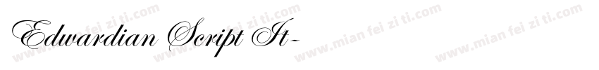 Edwardian Script It字体转换